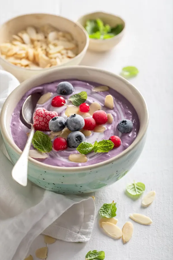 So sieht Açaí mit niedrig eingestelltem Luftaufschlag aus.
